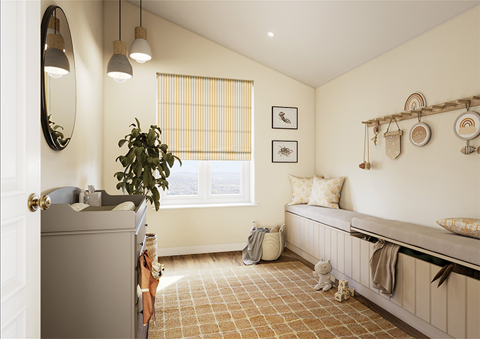 The British Stripe Co. Mary, Notting Hill No.1 - Roman Blind - Image 6